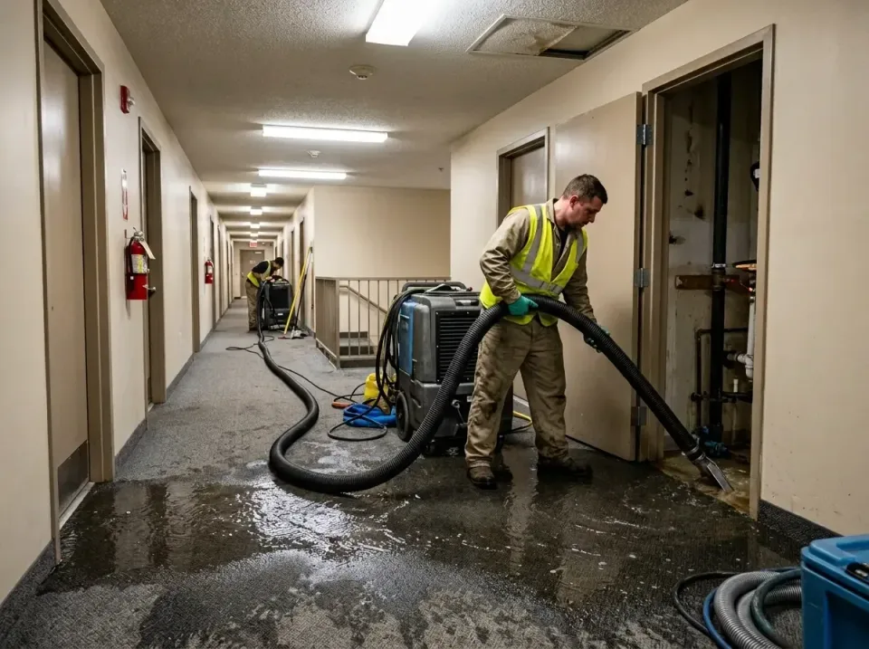 multi-unit-apartment-hallway-f-005 — frequently asked questions, Emergency Burst Pipe Water Extraction & Removal in McDonald…